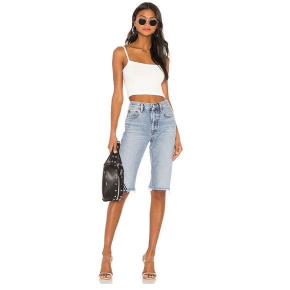 Agolde Pants - Agolde Carrie Short In Forefit  Bermuda Shorts